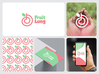 Fruit Lung logo design and branding 2024 brand guide brand identity branding design flat fruit graphic design growth health illustration logo logomark lung health lung logo minimal nature vector wellness