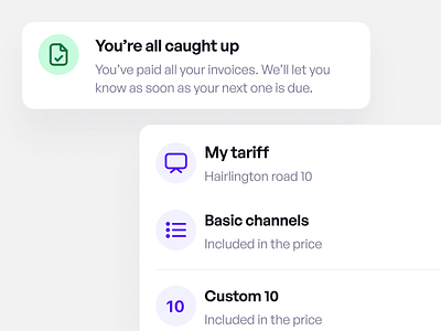 Effortless Billing UI appdesign billing cleanui dashboard designsystem fintech flatdesign friendlyui icons interactiondesign invoices minimaldesign mobileapp mobileui moderndesign productdesign typography ui userexperience