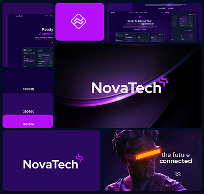 Novatech - Branding and Landing page design app design branding design graphic design typography ui ux vector