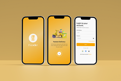 Foodie-Food Delivery App app design appweb delevery delevery app fast food food food delevery meal app minimal app minimal design restaurant saas ui ui deisgn uiux uiux design webapp