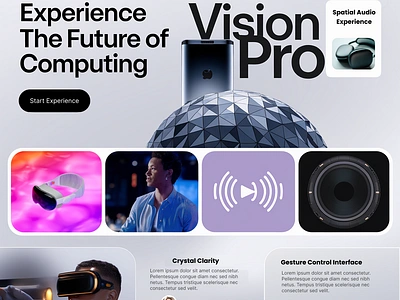 Apple Website apple apple vision pro apple website redesign figma landing page ui uiux ux website design