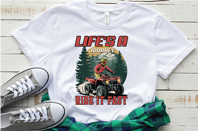 LIFE'S A JOURNEY RIDE IT FAST T-SHIRT DESIGNE graphic design graphics shirt graphics tshirt off road outdoor lifestyle outdoor tshirt ride summer tshirt tshirt typography vintage tshirt