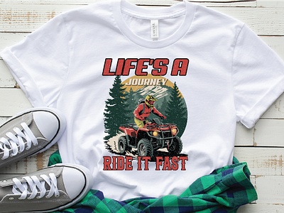 LIFE'S A JOURNEY RIDE IT FAST T-SHIRT DESIGNE graphic design graphics shirt graphics tshirt off road outdoor lifestyle outdoor tshirt ride summer tshirt tshirt typography vintage tshirt