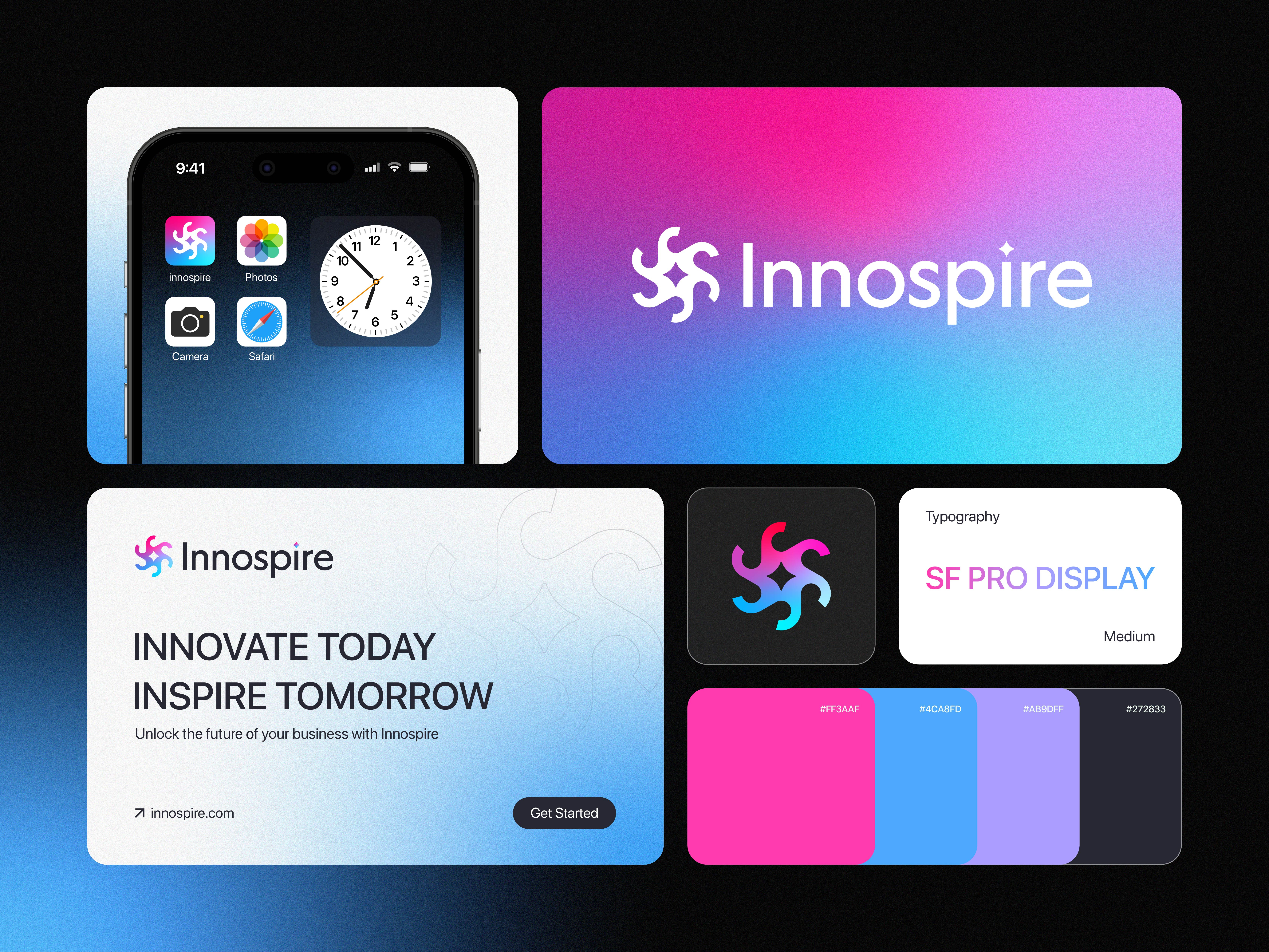 Innospire™ logo design | Creative Consulting Firm | Unused Logo brand growth brand strategy branding business solutions consultancy consulting firm creative creative solution digital transforamtion innovation inspration logo marketing innovation minimalistic modern product saas spiral tech innovation web3