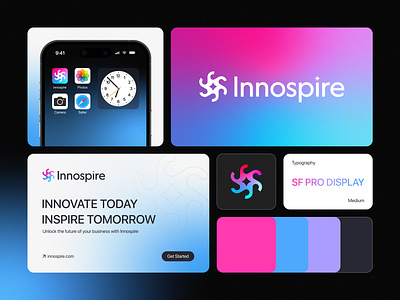 Innospire™ logo design | Creative Consulting Firm | Unused Logo brand growth brand strategy branding business solutions consultancy consulting firm creative creative solution digital transforamtion innovation inspration logo marketing innovation minimalistic modern product saas spiral tech innovation web3