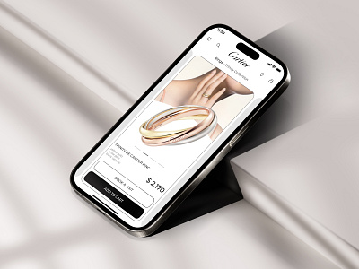 Cartier | Website concept animation branding cart cartier catalog graphic design jewelry logo luxary money motion graphics onlinestore product rings shop ui uiux ux webdesign website