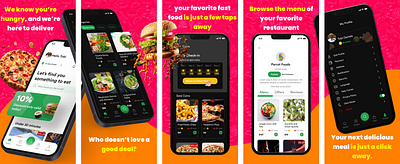 Food Delivery App Screenshot Design appscreenshots ui