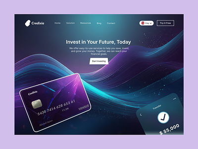 Fintech Website Landing Page bank card banking bankingapp design finance finance business fintech landin page landingpage online banking product product design ui ui design user experience user interface ux ux design web design website