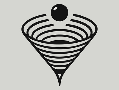 Wormhole 🕳️ abstract app ball black branding cone design graphic design grey hole illustration logo portal ui vector vortex wormhole