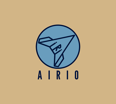 Daily Logo Challenge - Paper Airplane: Airio dailylogochallenge graphic design logo paper airplane