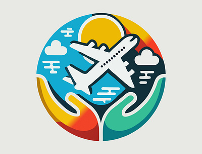 Come Fly ✈️ aircraft airline airplane app branding clouds design fly flying graphic design illustration logo plane sky sun transportation travel traveling ui vector