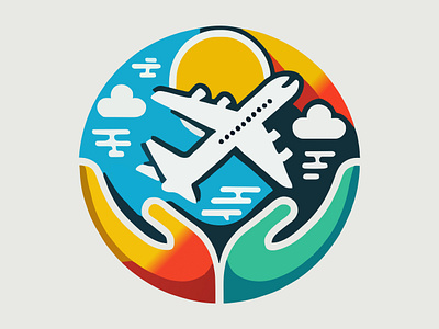 Come Fly ✈️ aircraft airline airplane app branding clouds design fly flying graphic design illustration logo plane sky sun transportation travel traveling ui vector