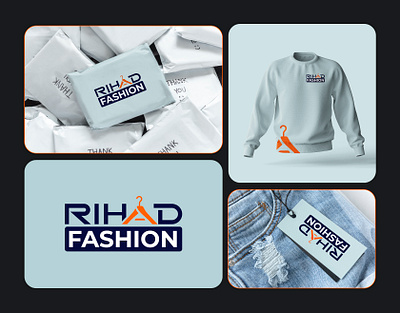 Fashion Brand Wordmark Logo Design, Rihad Fashion - Font Based boys fashion logo branding brandmark logo fashion brand logo fashion logo girls fashion logo graphic design logo logomark minimalist logo rihad fashion rm logo woman fashion logo wordmark logo