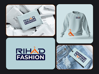 Fashion Brand Wordmark Logo Design, Rihad Fashion - Font Based boys fashion logo branding brandmark logo fashion brand logo fashion logo girls fashion logo graphic design logo logomark minimalist logo rihad fashion rm logo woman fashion logo wordmark logo