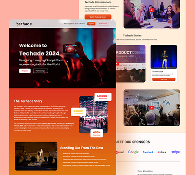Techade designinspiration designportfolio designshowcase eventlandingpage indiatech productdesign techade2024 techevents uidesign uxdesign webdesign