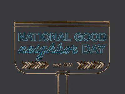 National Good Neighbor Day brand branding design graphic design logo