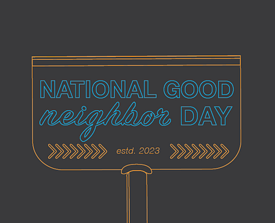 National Good Neighbor Day brand branding design graphic design logo