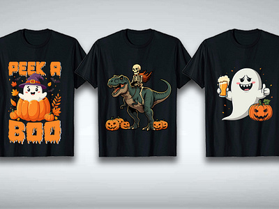 Halloween t-shirt design (Part-2) branding creepyfashion ghostgang graphic design halloweenapparel halloweentshirt horrortshirt pumpkinpatch scaryshirt spookyseason t shirt t shirt design trickortreat witchvibes