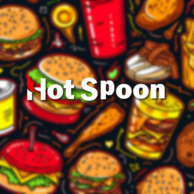 HOT SPOON LOGO 3d animation branding design graphic design logo motion graphics ui