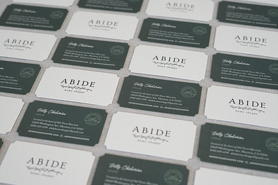 Abide Home Shoppe Card brand brand design business card design clark and co creative design inspiration design studio graphic design murietta murietta designs print design retail design west coast design women owned business