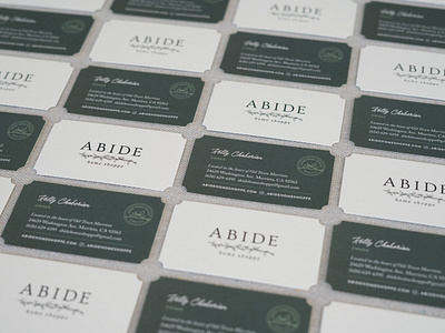 Abide Home Shoppe Card brand brand design business card design clark and co creative design inspiration design studio graphic design murietta murietta designs print design retail design west coast design women owned business