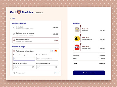 💳 Plushies Checkout service design club ui camp ui camp w24