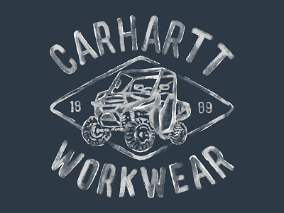 Carhartt UTV adventure carhartt carharttwip drawing graphic design illustration streetwear tshirt tshirtdesign usa vintage workwear