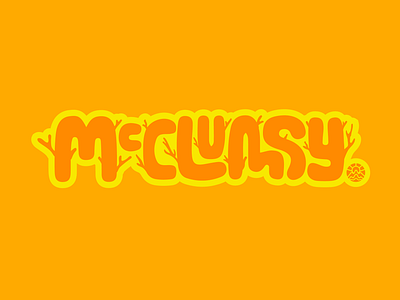 McClumsy Merchandise Graphic branding design graphic design illustration logo typography vector