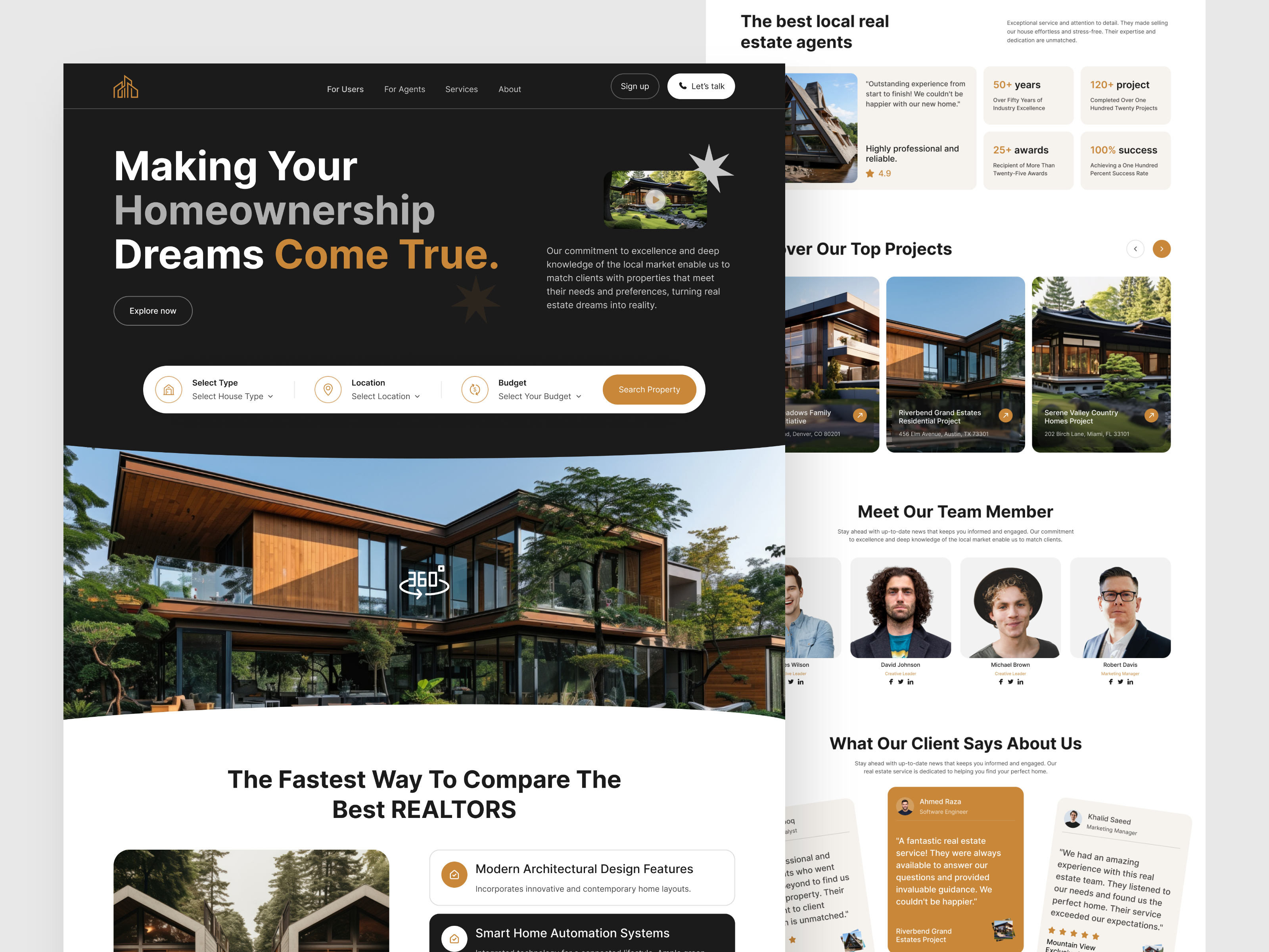 Real Estate Website Design design figma uiux figma website design landing page design modern website design real estate website design real estate website design figma website design website design figma
