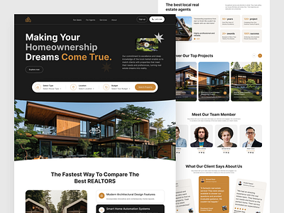 Real Estate Website Design design figma uiux figma website design landing page design modern website design real estate website design real estate website design figma website design website design figma