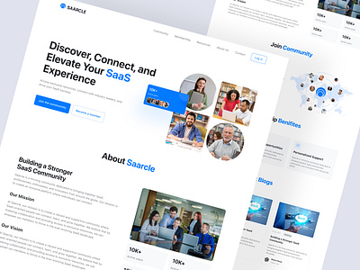 Saarcle - Landing Page creative design landing page landing page design product design ui ui design uiux design web design