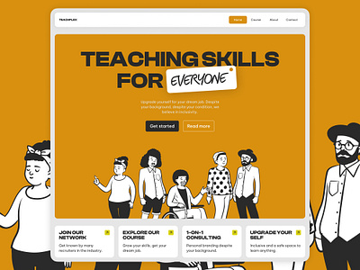 Teachflex - Inclusive Bootcamp landing page ui web design