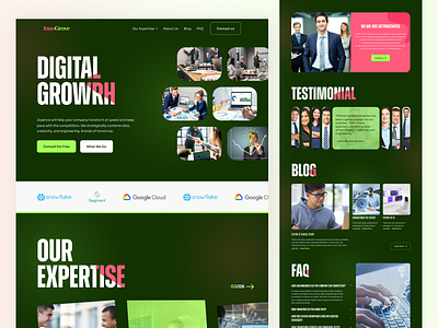 Digital Agency Website Design agency agencylandingpage agencywebsite agencywebsitedesign buisness company creativedirection digitalagency exploration portfolio studio trendy ui uiux webdesign