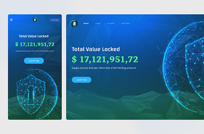 GemKeeper Token design website platform token total value ui design web design