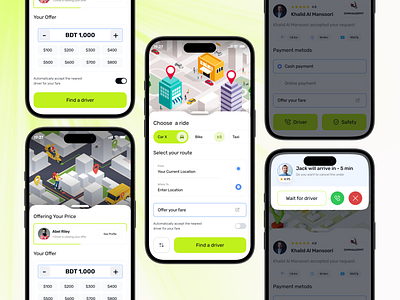 Ride Sharing & Parcel Delivery Mobile App booking app car sharing car taxi driver courier service driving ios location logistics mobile app design parcel delivery payment product design ride booking ride sharing ride sharing app shasanko das shipping taxi booking tracking uiuxdesign