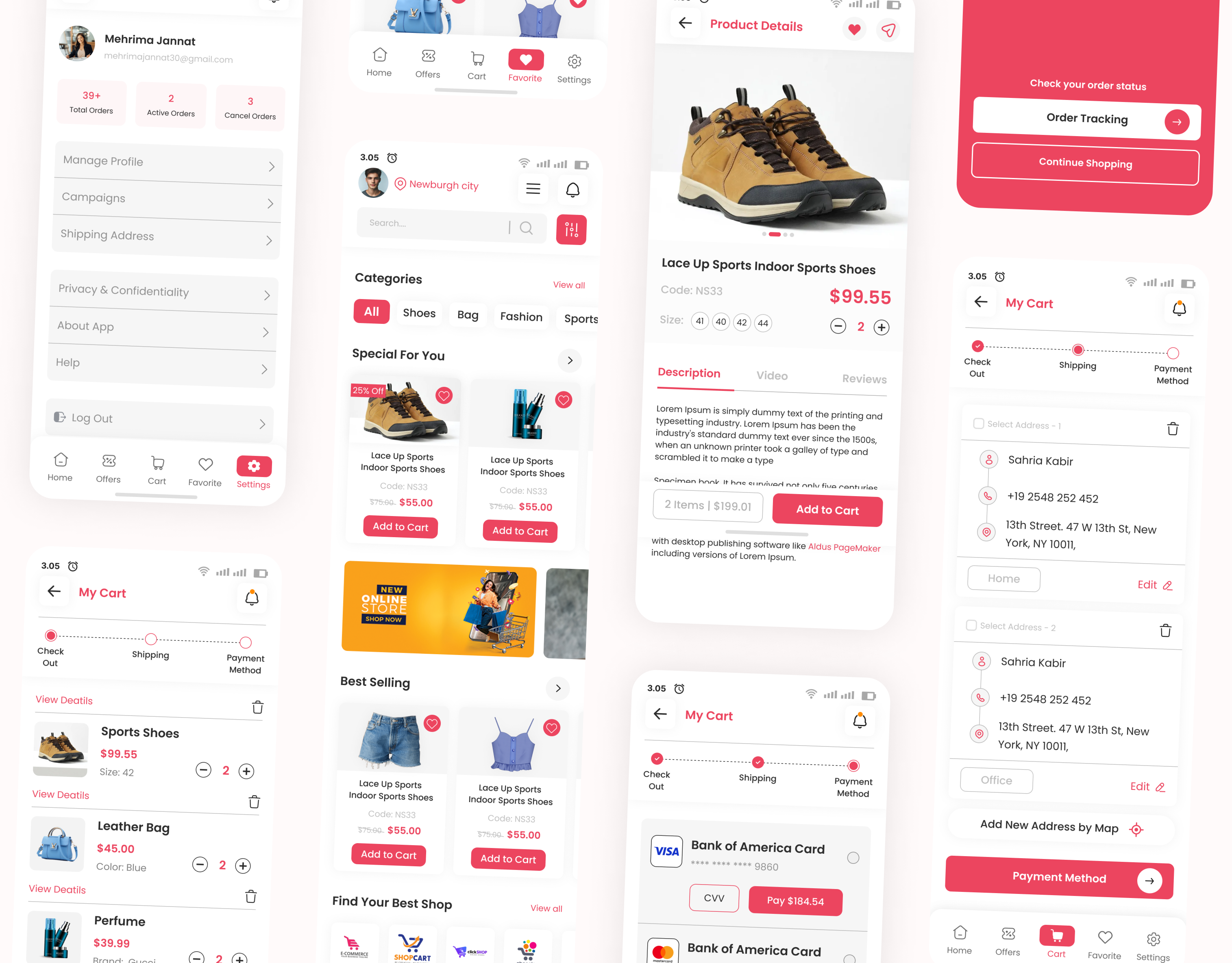 Example of Mbile App UI/UX Design