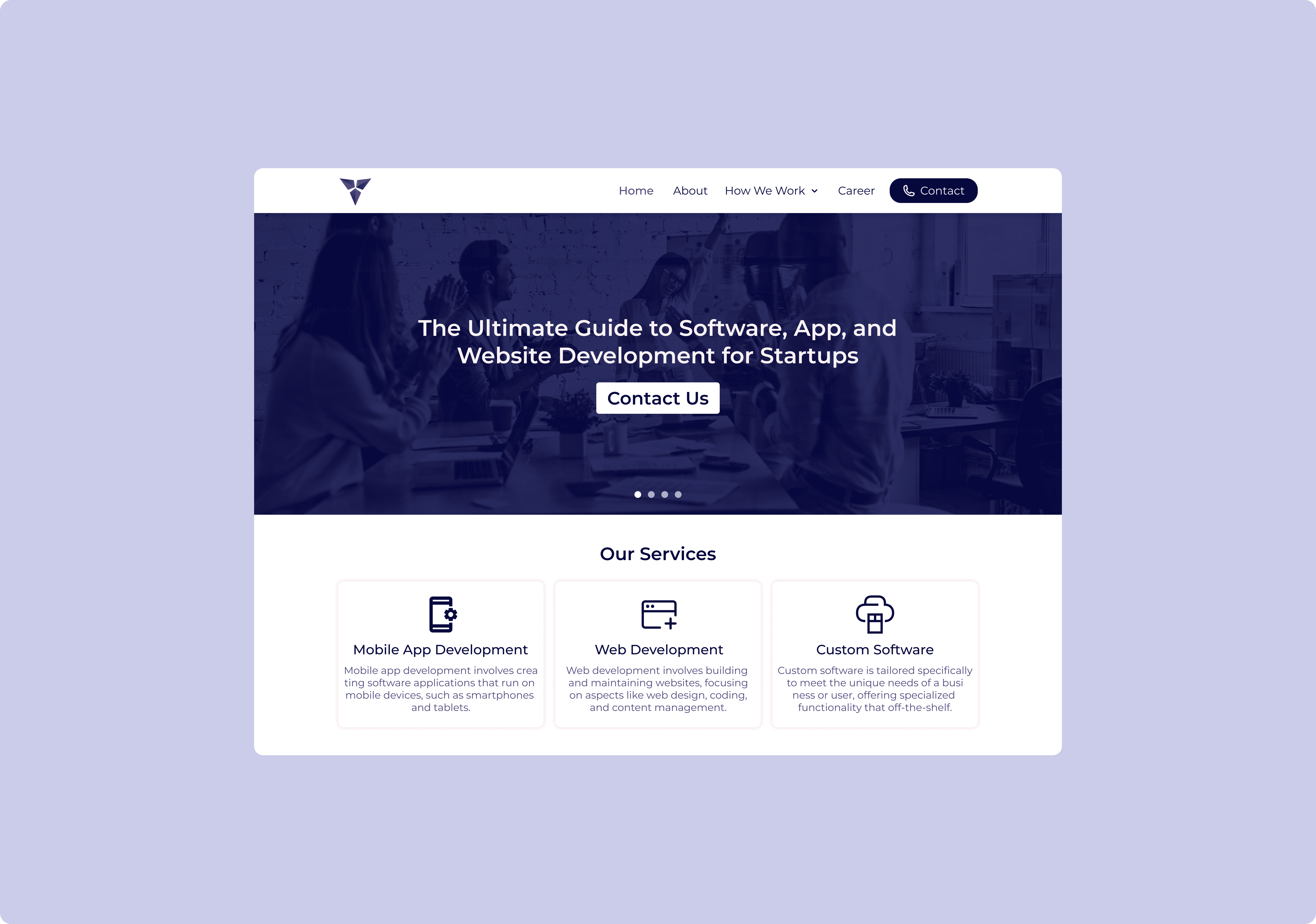 InnovateTech Digital Solutions UI figma design landing page landing page design ui design website template website ui website ui design