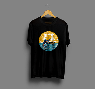 Fishing T-Shirt Design art work branding clothing clothing design design digital art digital illustration illustration shirt t shirt t shirt design tshirt