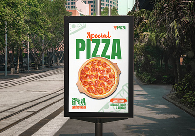 Pizza Store Sidewalk Sign adobe photosop advertising design graphic design poster design sidewalk