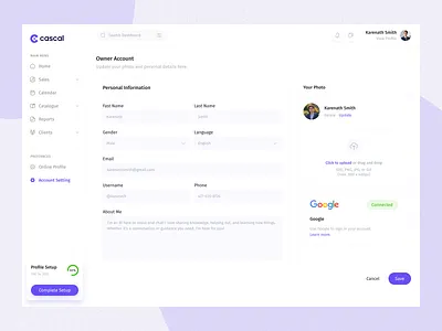 Dashboard Settings app clean dashboard design figma interface menu minimal saas saas dashboard setting setting page settings dashboard ui ux web web app web design