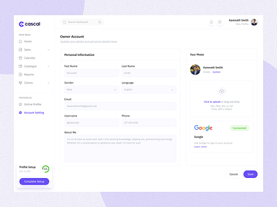 Dashboard Settings app clean dashboard design figma interface menu minimal saas saas dashboard setting setting page settings dashboard ui ux web web app web design