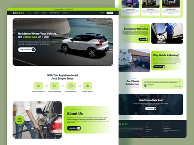 EZ Fuel- Fuels Delivery branding custom website design figma figma prototype figma ui fuel delivery fuel website layout design mockup template ui ui ux web design website website concept website design website layout website mockup website template