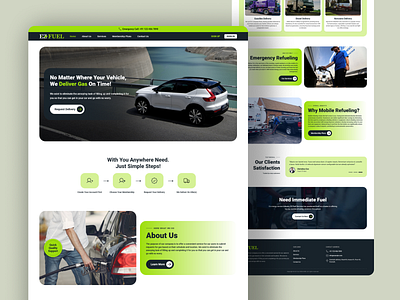 EZ Fuel- Fuels Delivery branding custom website design figma figma prototype figma ui fuel delivery fuel website layout design mockup template ui ui ux web design website website concept website design website layout website mockup website template