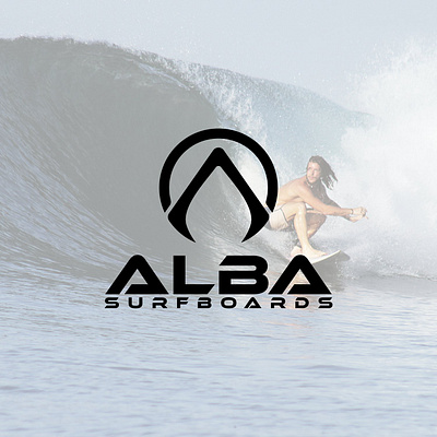 ALBA SURFBOARDS apparel brand design extremesports logo ocean skate sports surf surflogo