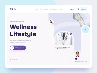 Health solution website design doctor health health care health solution homepage hospital medical medical care patient selfcare uiux design website design wellness