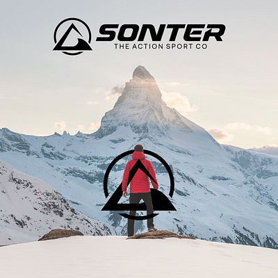 SONTER Logo adventure apparel brandidentity branding design extremespots hiking logo mountain skateboard snowboard surf