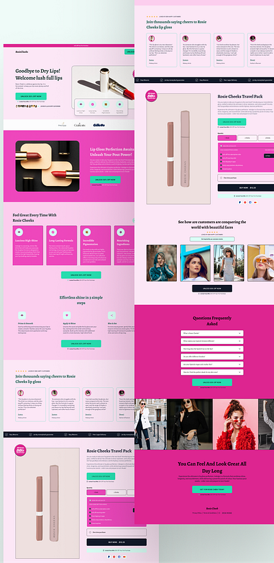 Rosie Cheek Landing page copywriting landing page sales page