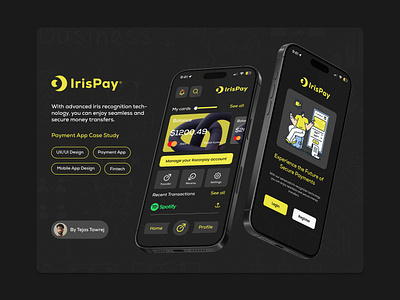 IrisPay Payment App - A Comprehensive UX/UI Case Study app design branding design figma fintech ui mobile app mobile app design mobile app ui mobile design mobile ui design payment payment app product design ui ui design ui ux design uiux ux design uxui