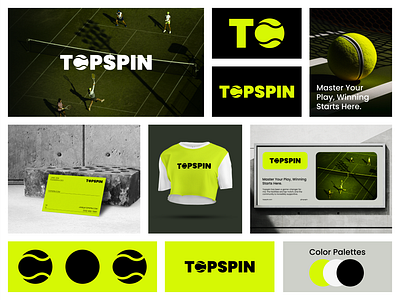 TOPSPIN- Logo, Brand Identity branding cloth clothing fashion identity logo logo design minimalist logo sport sports logo sportwear visual identity