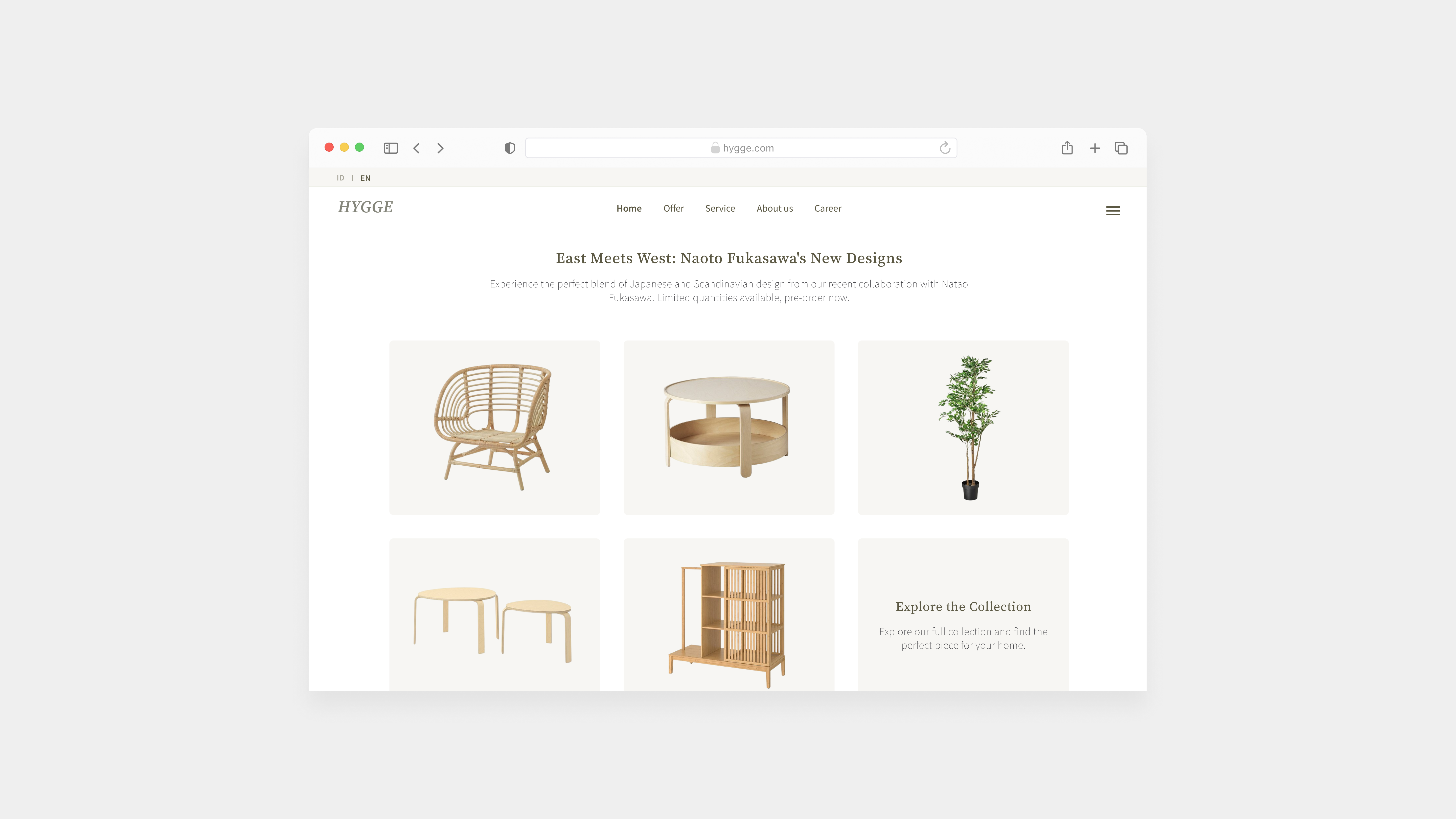 Day 75 - Pre-Order #DailyUI company dailyui design furniture homepage lightmode macos new release pre order ui ux website